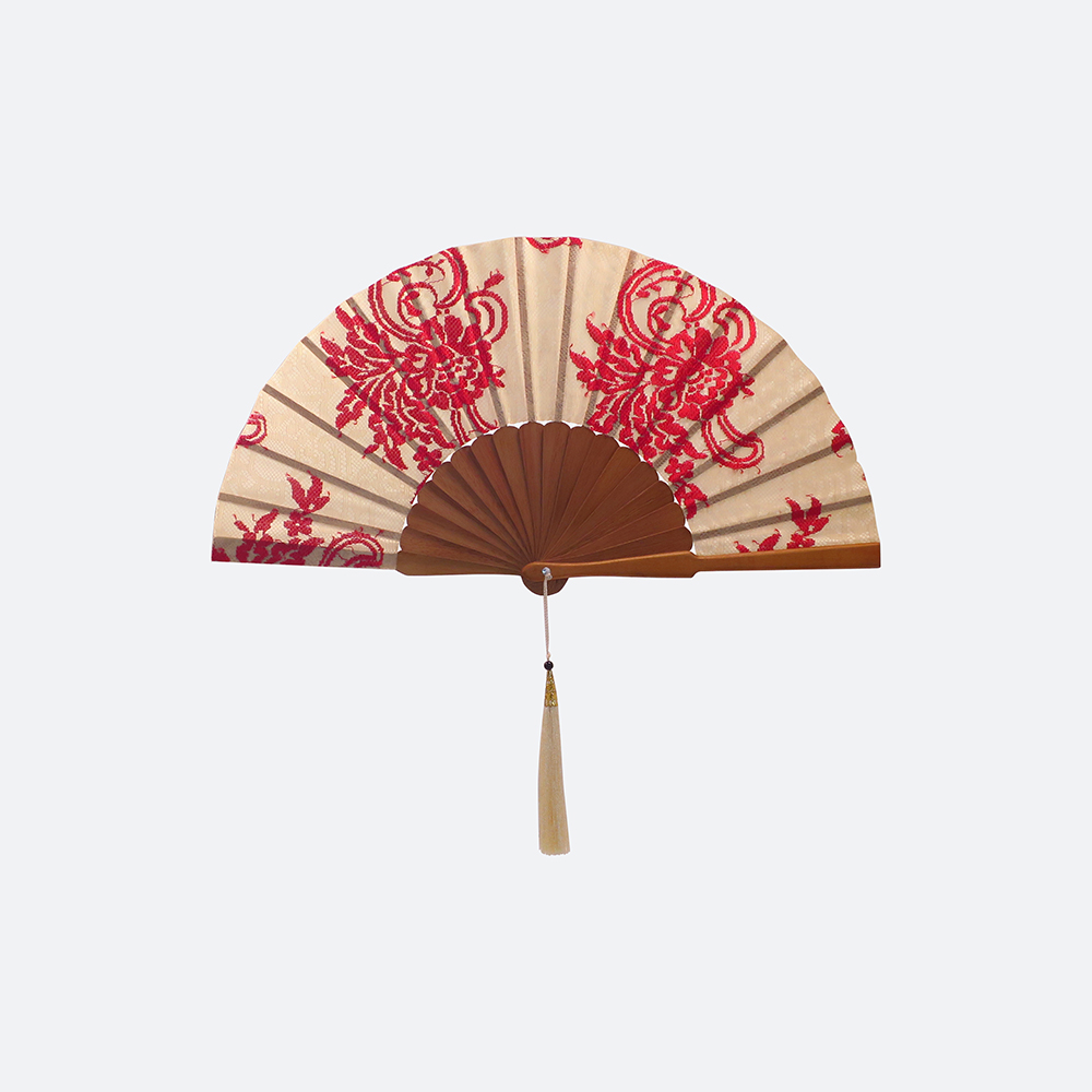 Brocade Application Hand Fan